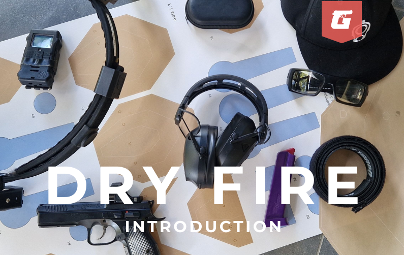 Dry fire training at home – shooter practicing trigger control safely without live ammo