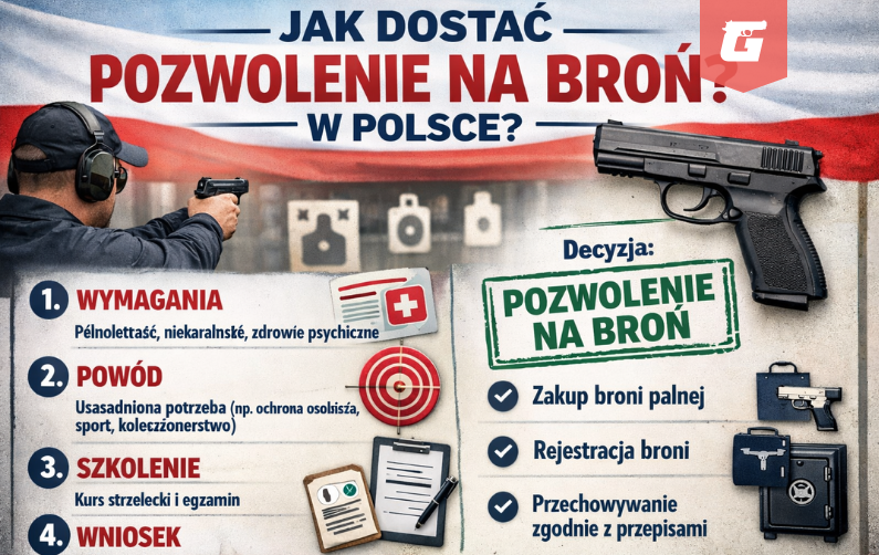 how to get shooting license in Poland pozwolenie na broń w Polsce
